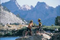 Bikers at the Ruby Mountains in White Pine and Elko counties. (Review-Journal file)