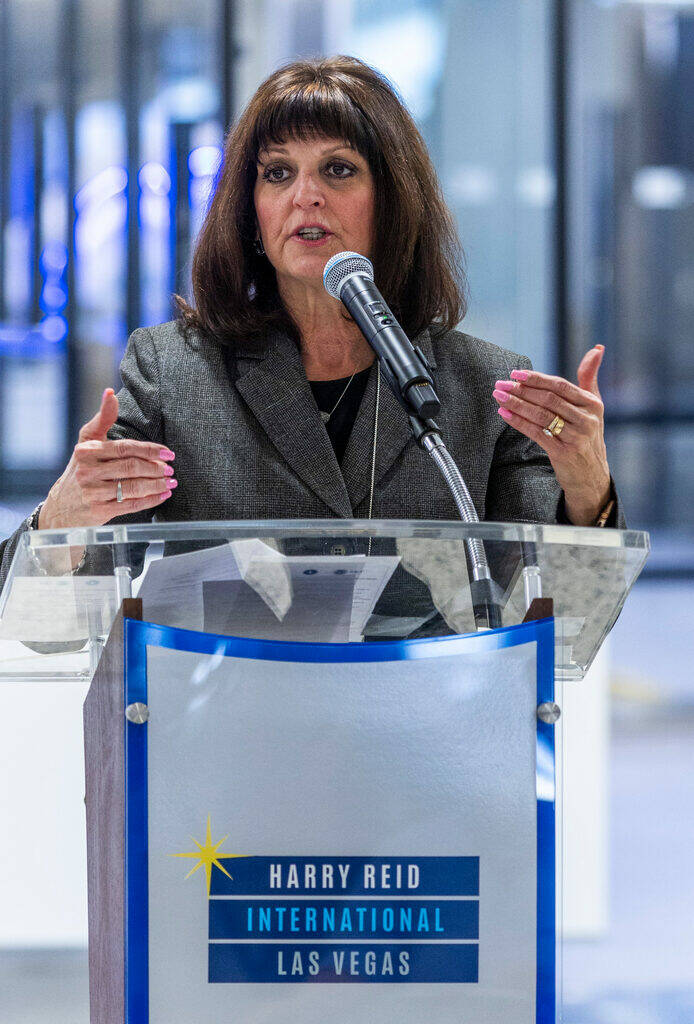Director of Aviation Rosemary Vassiliadis. (L.E. Baskow/Las Vegas Review-Journal) @Left_Eye_Images