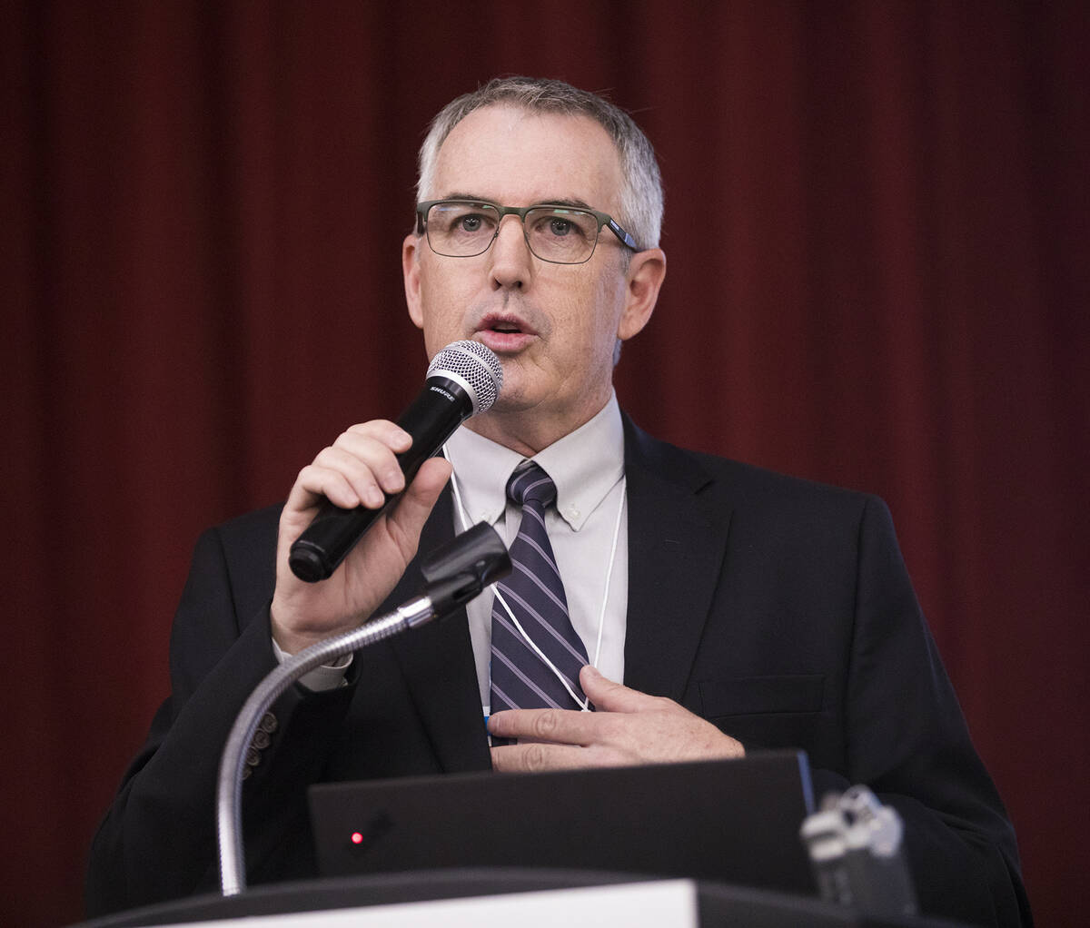 Henderson Assistant City Manager Robert Herr, a top paid employee, retired last year. (Rachel A ...
