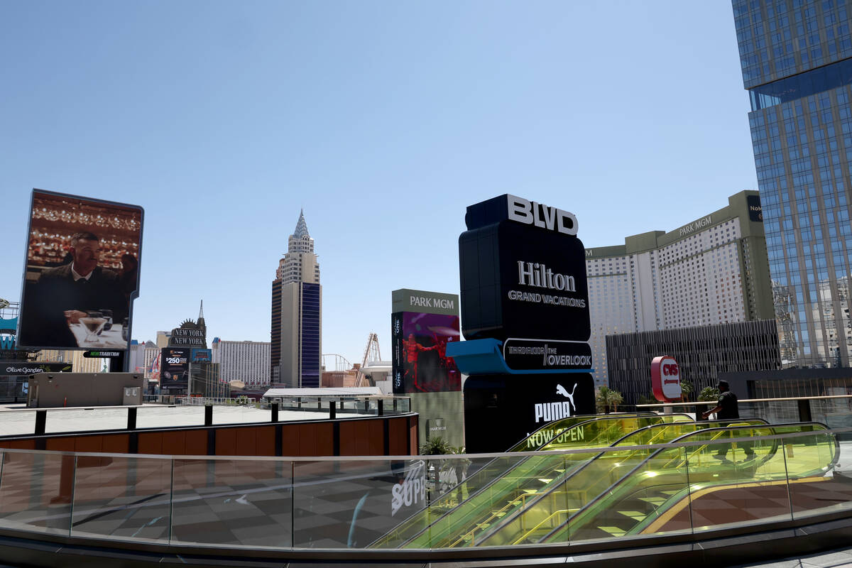 BLVD retail complex is seen from the 120,000 square-foot dedicated food and beverage rooftop on ...