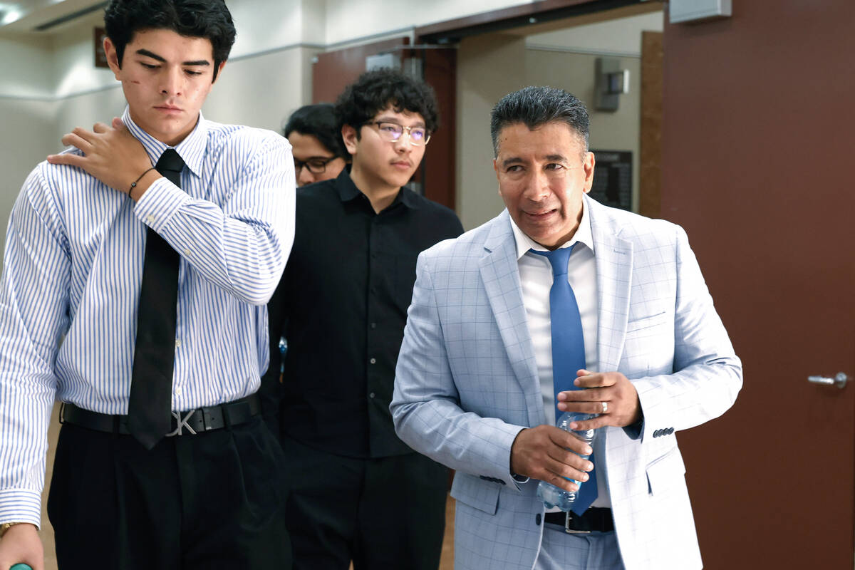 Adolfo Orozco, right, a former Alpine Motel owner who pleaded guilty to two counts of involunta ...