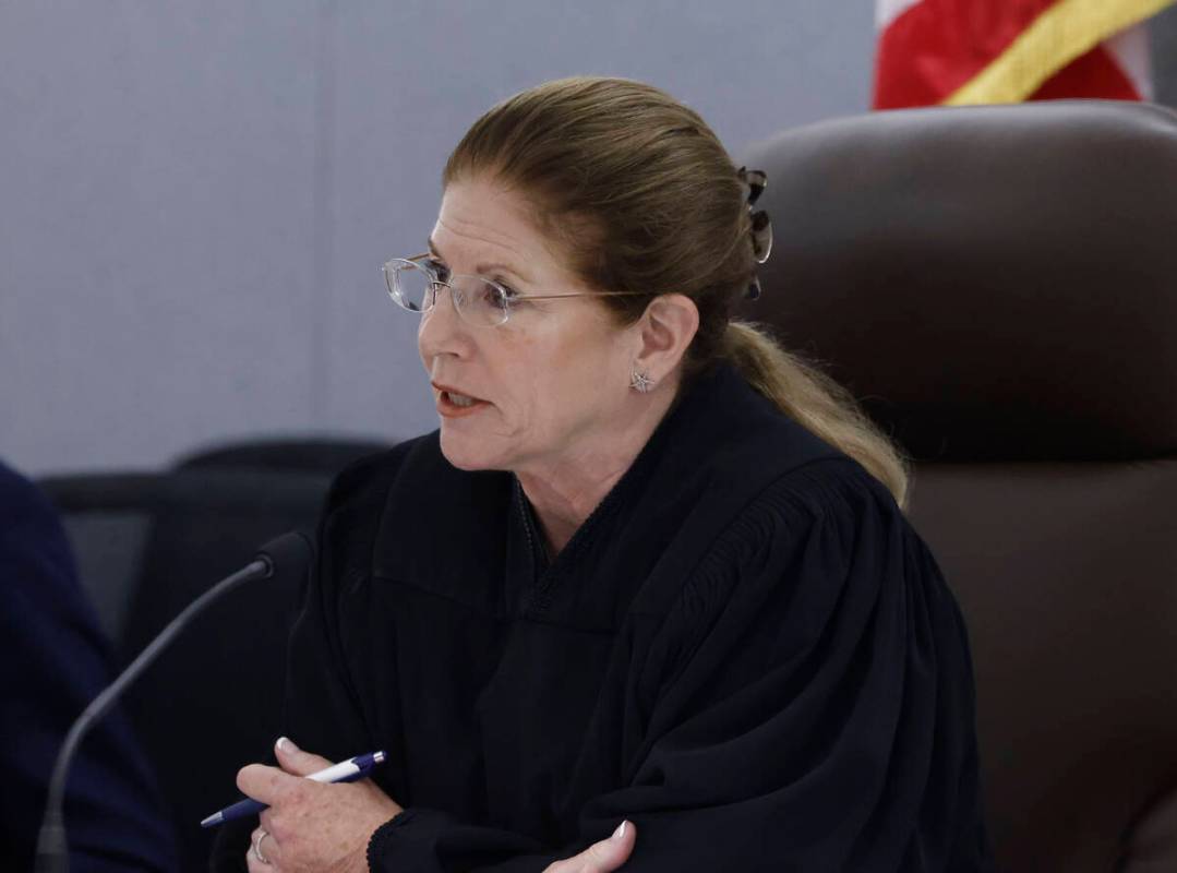 District Court judge Susan Johnson presides over Markeisha Foster's, accused of causing death o ...